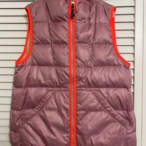 Crewcuts Girls Lavender Vest Trimmed In Bright Orange, Sz 12